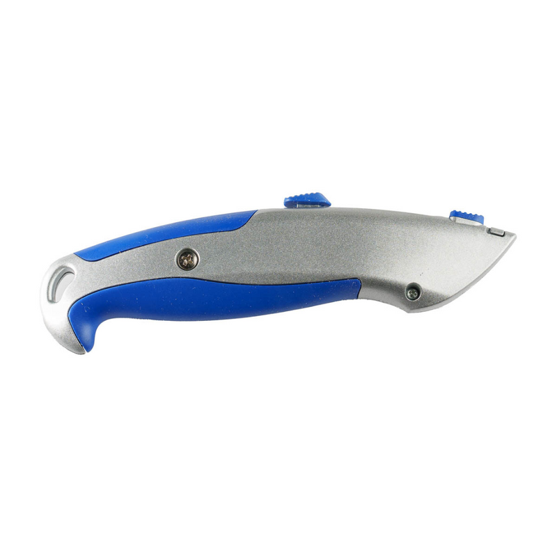 Cutter Industrial Lamă Trapezoidală + 5 Rezerve SK5 Auto-Încărcare Zinc Optima