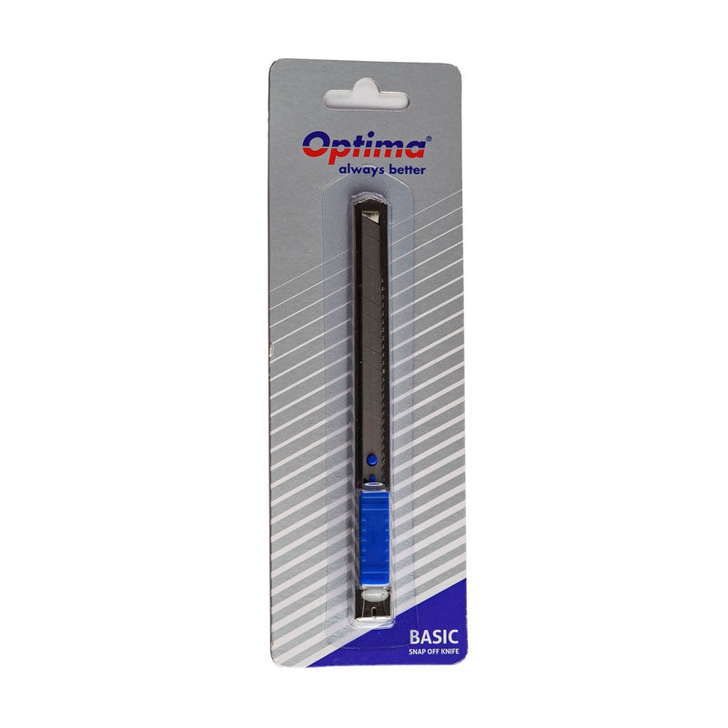 Cutter Basic Lamă 9 mm SK7 Șină Metalică Simplu Optima