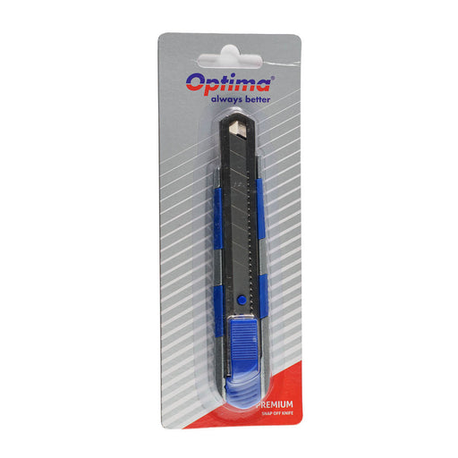Cutter Optima Premium 18mm otel carbon sina metalica zinc rubber grip - imagine produs
