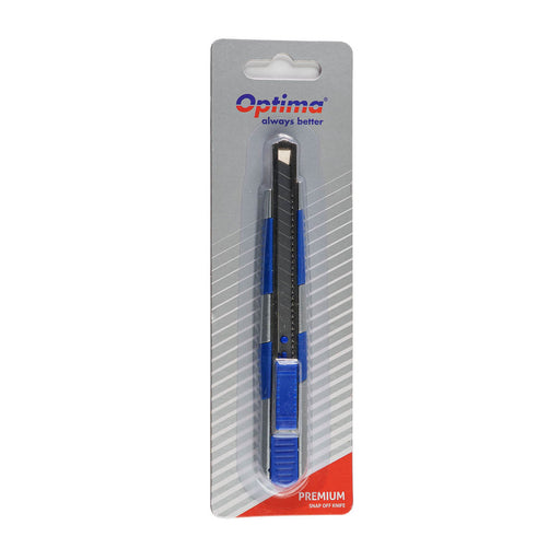Cutter Optima Premium 9mm SK5 sina metalica zinc rubber grip - imagine produs