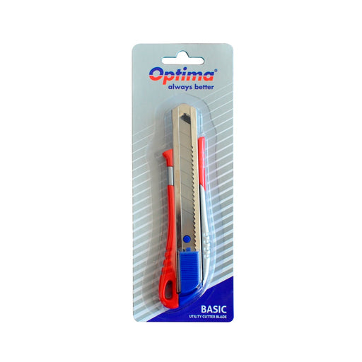 Cutter Optima Basic 18mm SK5 sina metalica aluminiu ABS - imagine produs