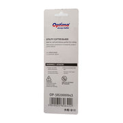 Cutter Basic Lamă 18 mm SK7 Șină Metalică ABS cu Rubber Grip Optima