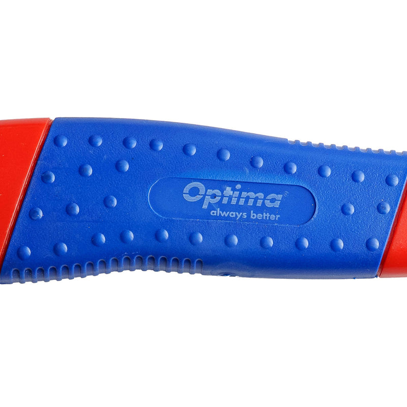 Cutter Basic Lamă 18 mm SK7 Șină Metalică ABS cu Rubber Grip Optima