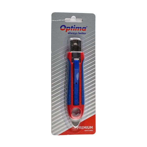 Cutter Optima Premium lama trapezoidala SK5 auto-retractabil sina metalica - imagine produs