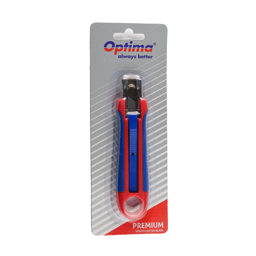 Cutter premium Optima lama trapezoidala SK5 auto-retractabil sina metalica - imagine produs