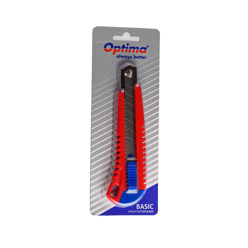 Cutter basic Optima lama 18mm SK7 sina metalica ABS - imagine produs