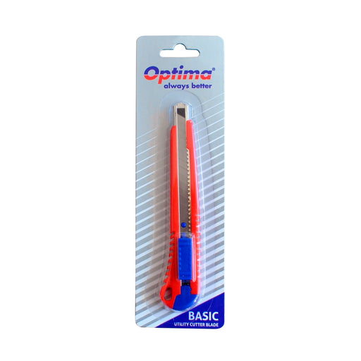 Cutter basic Optima lama 9mm SK7 sina metalica ABS - imagine produs