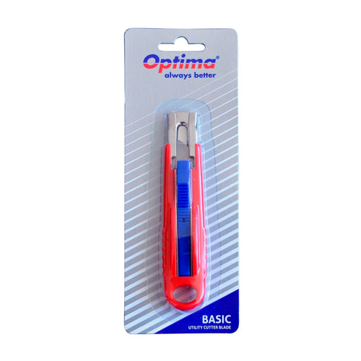 Cutter basic Optima lama trapezoidala SK5 auto-retractabil sina metalica ABS - imagine produs