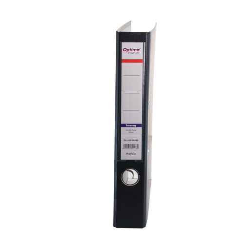 Biblioraft A4 Margine Metalică 50 mm Economy Marmorat Optima