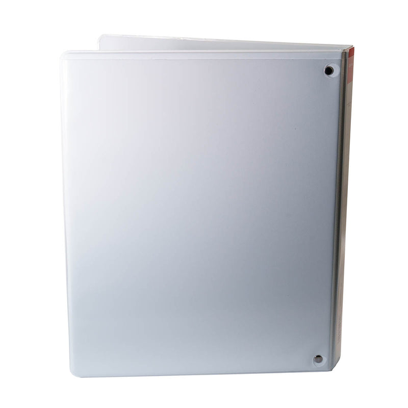 Caiet Mecanic A4, Cu Buzunar, Plastifiat PP, 4 Inele - D16 Mm, Cotor 25MM, Optima - Alb - Optima