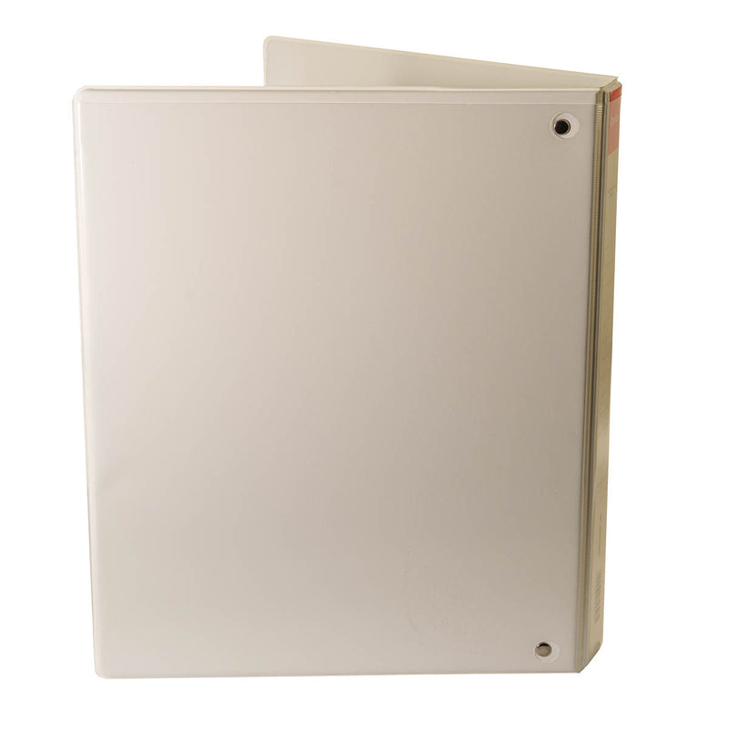 Caiet Mecanic A4, Cu Buzunar, Plastifiat PP, 4 Inele - D25 Mm, Cotor 40MM, Optima - Alb - Optima