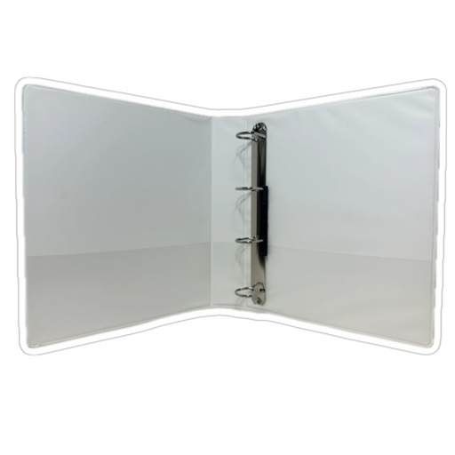 Caiet Mecanic A4, Cu Buzunar, Plastifiat PP, 4 Inele - D40 Mm, Cotor 65MM, Optima - Alb Optima