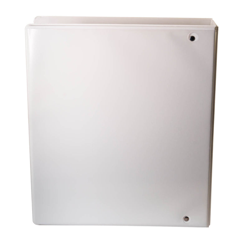 Caiet Mecanic A4, Cu Buzunar, Plastifiat PP, 4 Inele - D50 Mm, Cotor 75MM, Optima - Alb - Optima