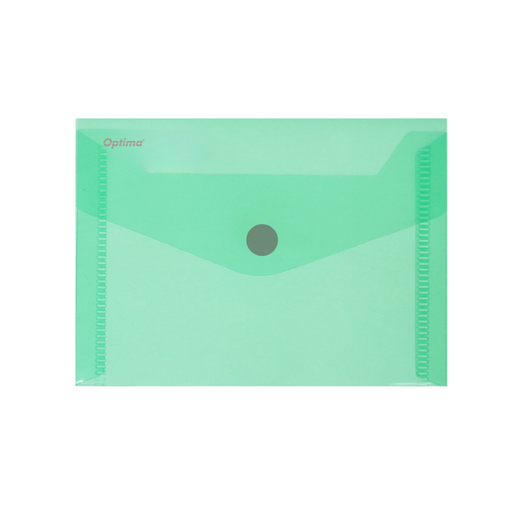 Mapă PP protecție documente A7 landscape verde transparent Optima