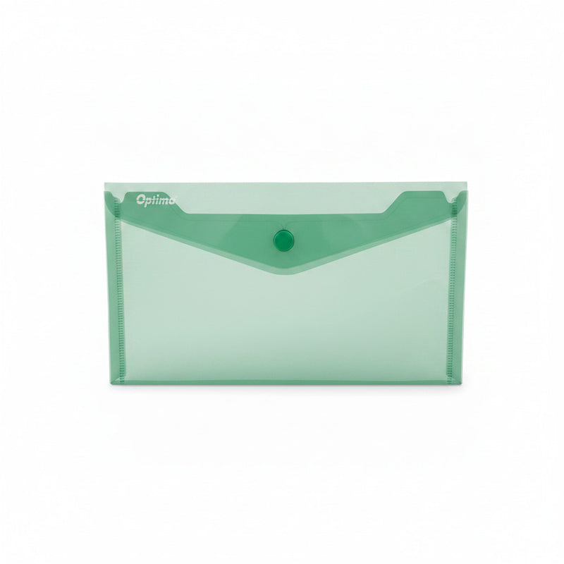 Mapă PP protecție documente DL landscape verde transparent Optima