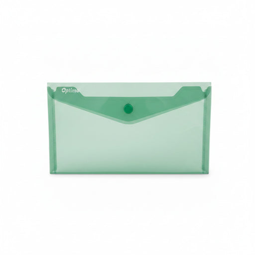 Mapă PP protecție documente DL landscape verde transparent Optima