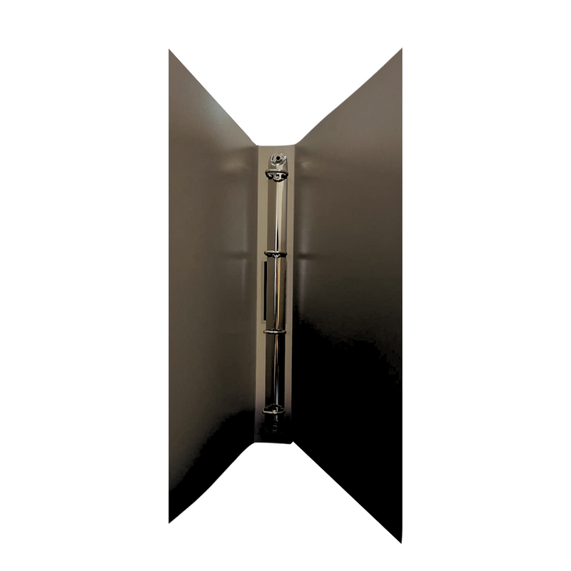 Caiet Mecanic A4, 4 Inele - D16mm, Coperți Flexibile PP, Optima Flex - Negru Transparent - Optima