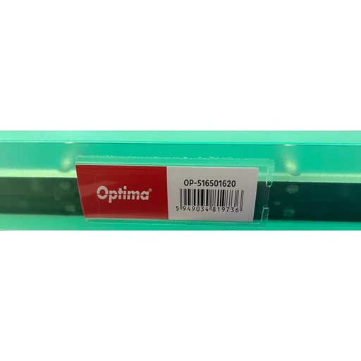 Caiet Mecanic A4, 4 Inele - D16mm, Coperți Flexibile PP, Optima Flex - Verde Transparent Optima