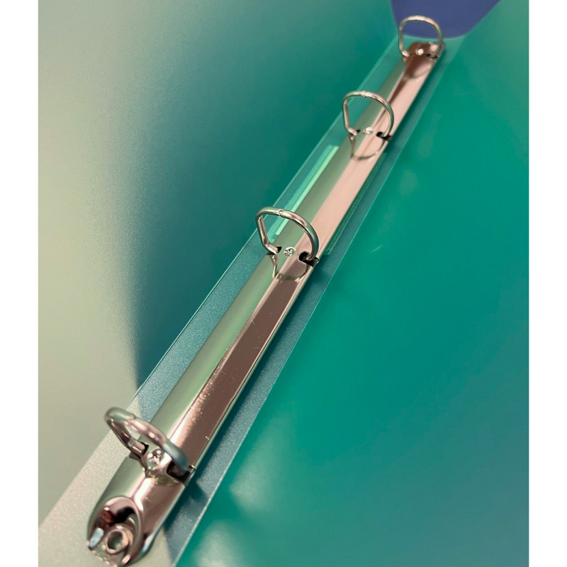 Caiet Mecanic A4, 4 Inele - D16mm, Coperți Flexibile PP, Optima Flex - Verde Transparent - Optima