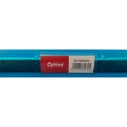 Caiet Mecanic A4, 4 Inele - D16mm, Coperți Flexibile PP, Optima Flex - Albastru Transparent Optima