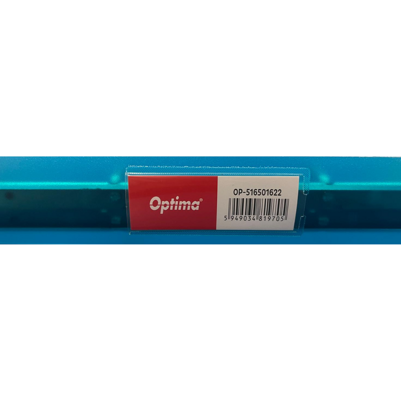 Caiet Mecanic A4, 4 Inele - D16mm, Coperți Flexibile PP, Optima Flex - Albastru Transparent Optima