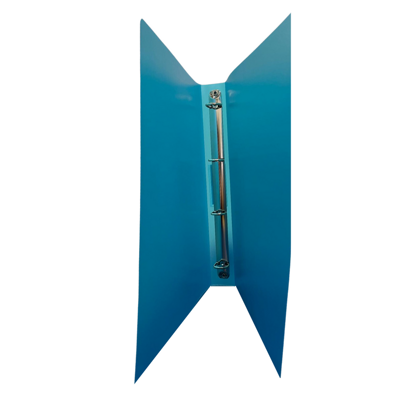 Caiet Mecanic A4, 4 Inele - D16mm, Coperți Flexibile PP, Optima Flex - Albastru Transparent - Optima