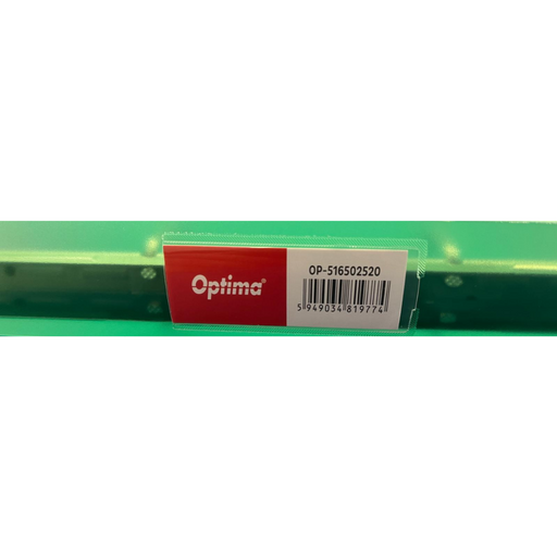 Caiet Mecanic A4, 4 Inele - D25mm, Coperți Flexibile PP, Optima Flex - Verde Transparent Optima