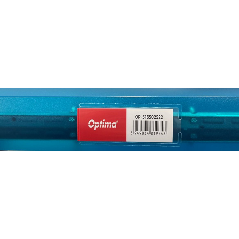 Caiet Mecanic A4, 4 Inele - D25mm, Coperți Flexibile PP, Optima Flex - Albastru Transparent Optima