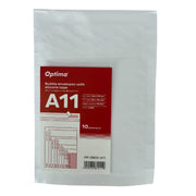 Plic Antișoc A11 120 x 175 mm Alb Lipire Siliconică 10 Buc/Set Optima