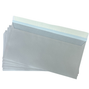 Plic DL 110 x 220 mm Alb Lipire Siliconică 50 Buc/Set Optima