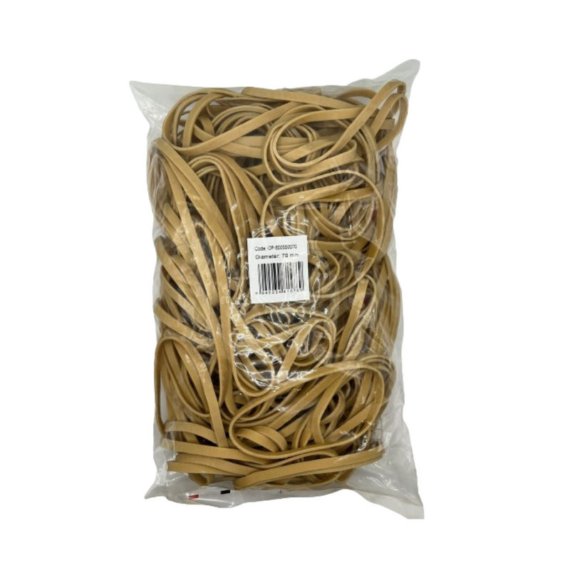 Elastice pentru Bani Classic D 70 mm 5 x 1,5 mm 500 g/Pungă Optima