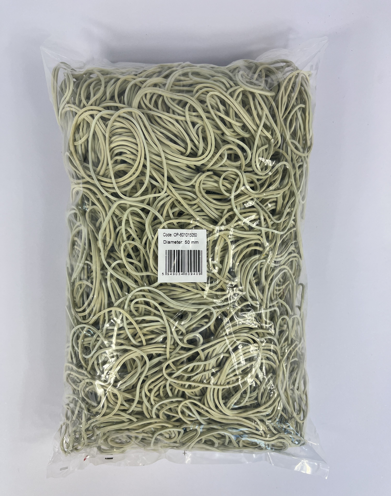 Elastice pentru Bani Classic D 50 mm 1,5 x 1,5 mm 1 kg/Pungă Optima