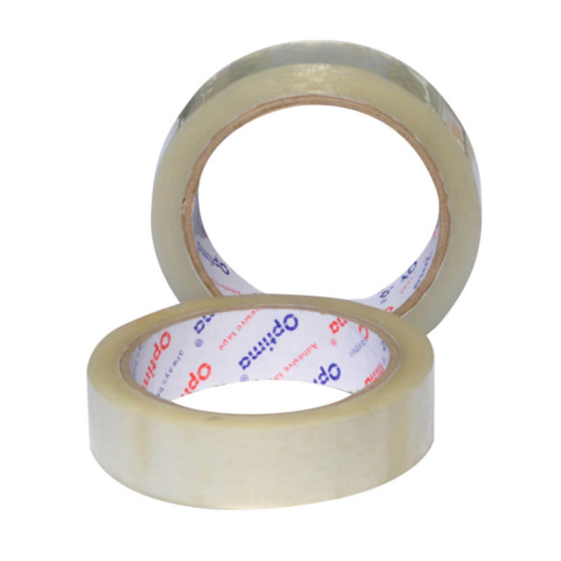 Banda adeziva 24mm x 66 y, 38 microni transparent Optima - imagine produs