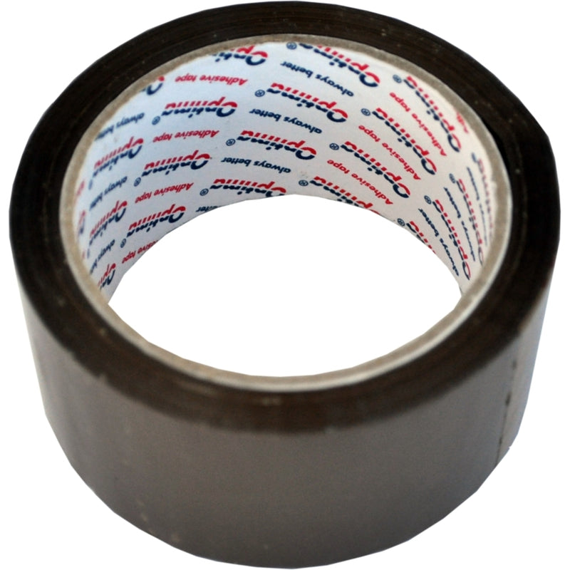 Banda adeziva acril, 48mm x 66m, Optima - Maro - imagine produs
