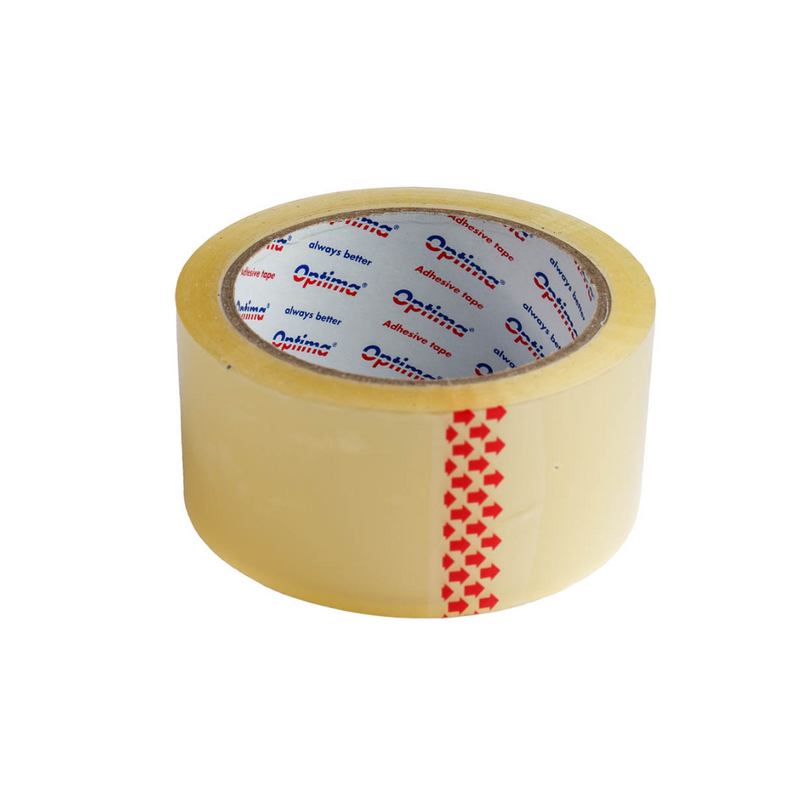 Bandă Adezivă Transparentă 48 mm x 66 y 45 Microni Optima