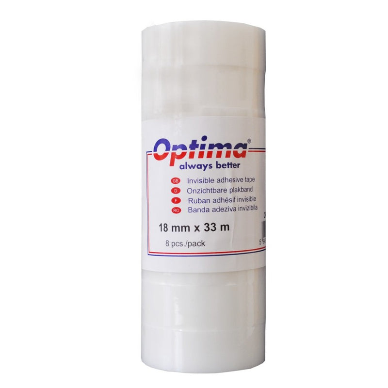 Banda adeziva 18mm x 33 m, 50 microni mata Optima - imagine produs