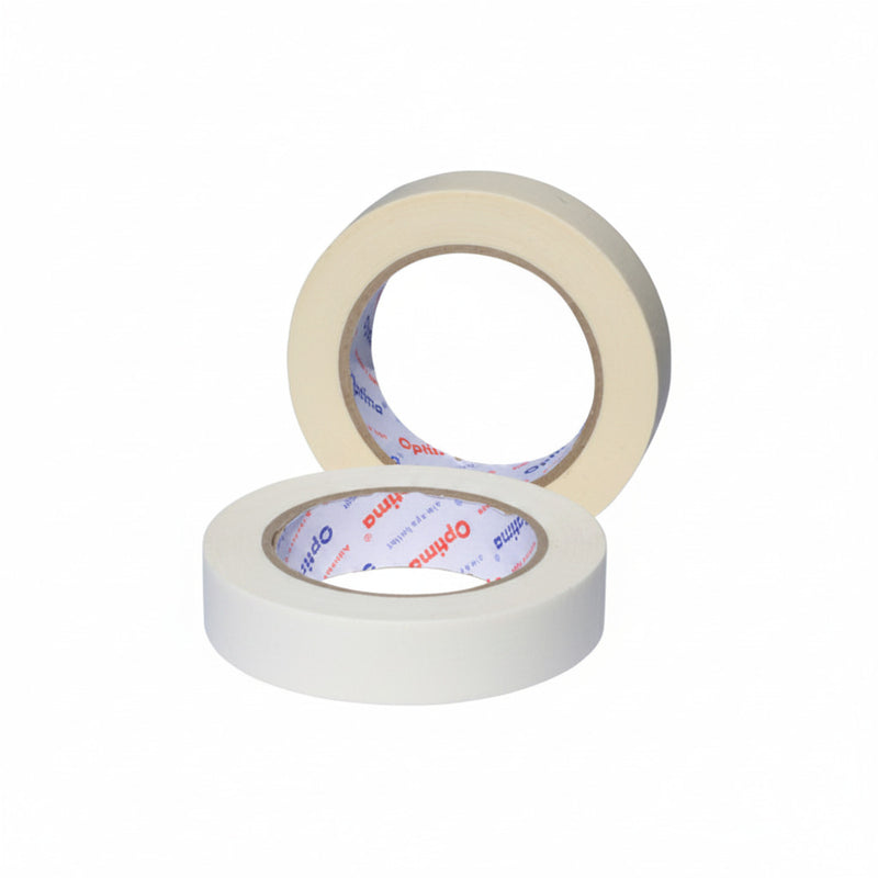 Banda adeziva hartie, 25mm x 50m, pentru vopsit, marcare, Optima - Alb - imagine produs