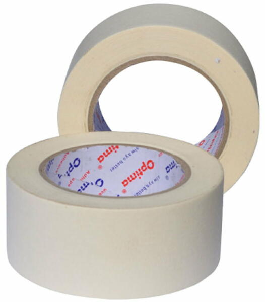 Banda adeziva hartie, 50mm x 50m, pentru vopsit, marcare, Optima - Alb - imagine produs