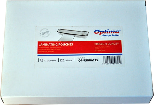 Folie Laminare A6 125 Microni 100 buc Optima