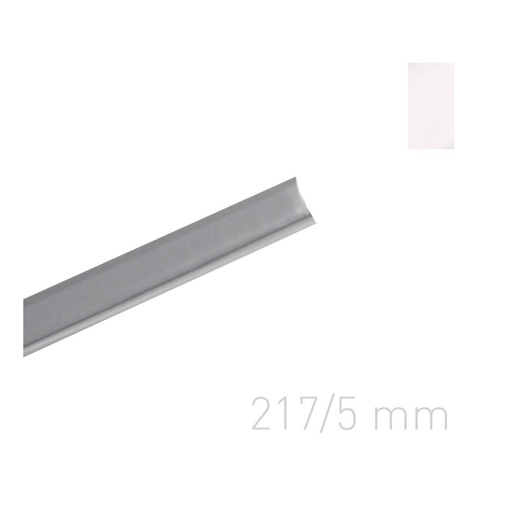 Șină Metalică Lucioasă A5 5 mm Albă Metal-BIND 10 buc/set