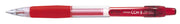 Pix cu Gel CCH-3 Rubber Grip 0,7 mm Corp Transparent Penac Roșu