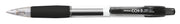 Pix cu Gel CCH-3 Rubber Grip 0,7 mm Corp Transparent Penac Negru
