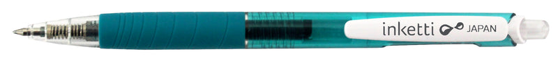 Pix cu Gel Inketti Rubber Grip 0,5 mm Corp Transparent Penac Turcoaz