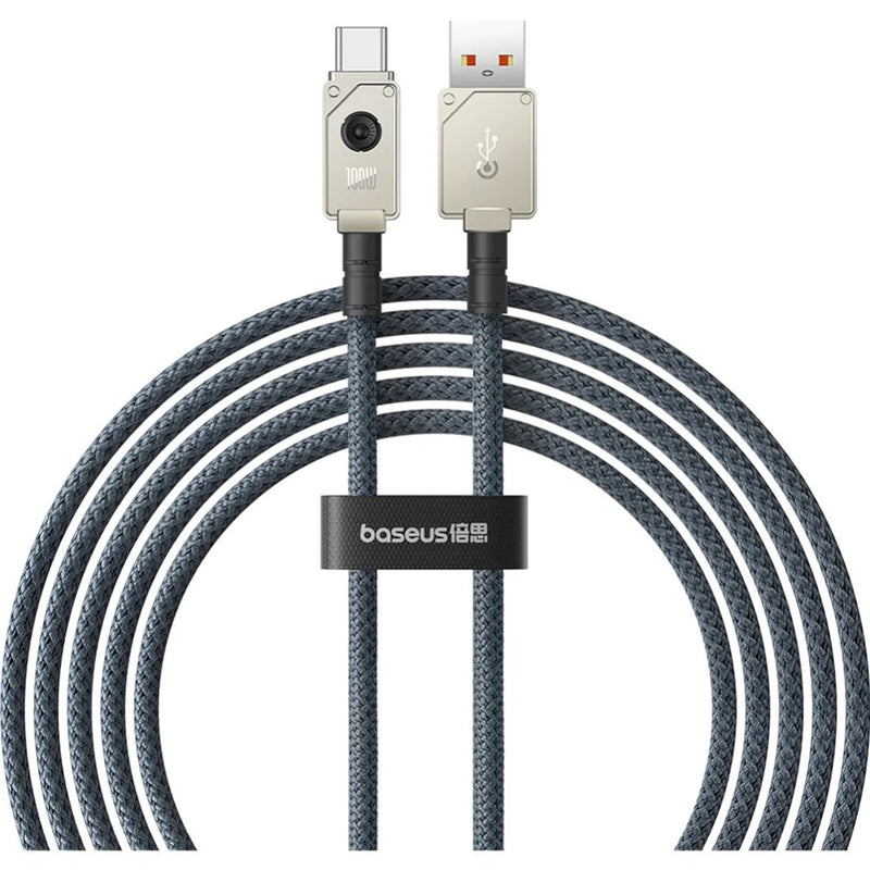 Cablu Baseus Unbreakable USB la USB-C 2m 100W Alb