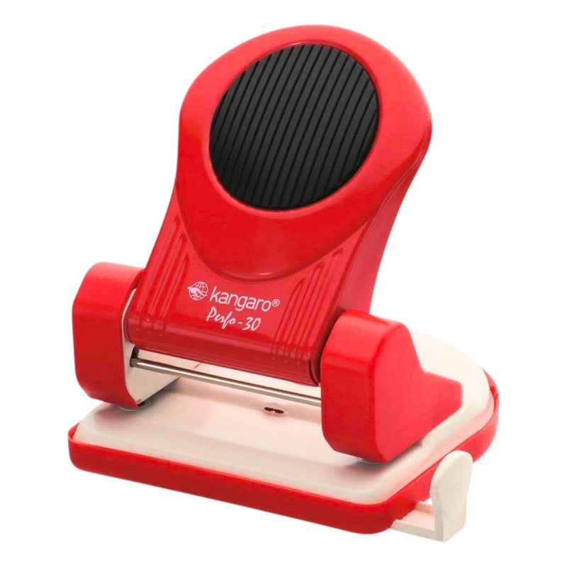 Perforator metal Perfo, 30 coli - Rosu Kangaro