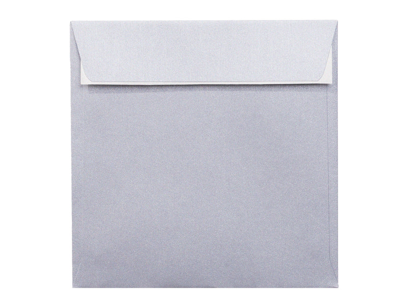 Plic Color Argintiu Pătrat 160x160mm Siliconic 25 Buc/Set - Daco