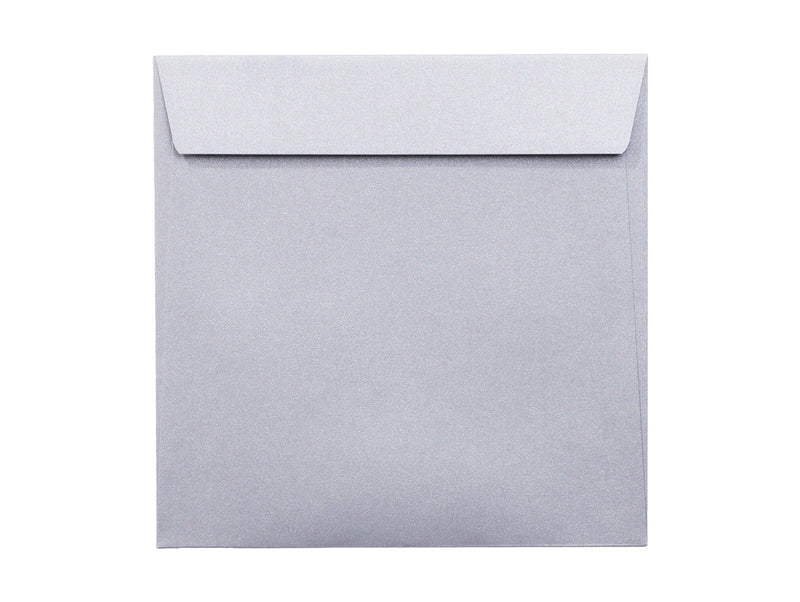 Plic Color Argintiu Pătrat 140x140mm Siliconic 25 Buc/Set - Daco