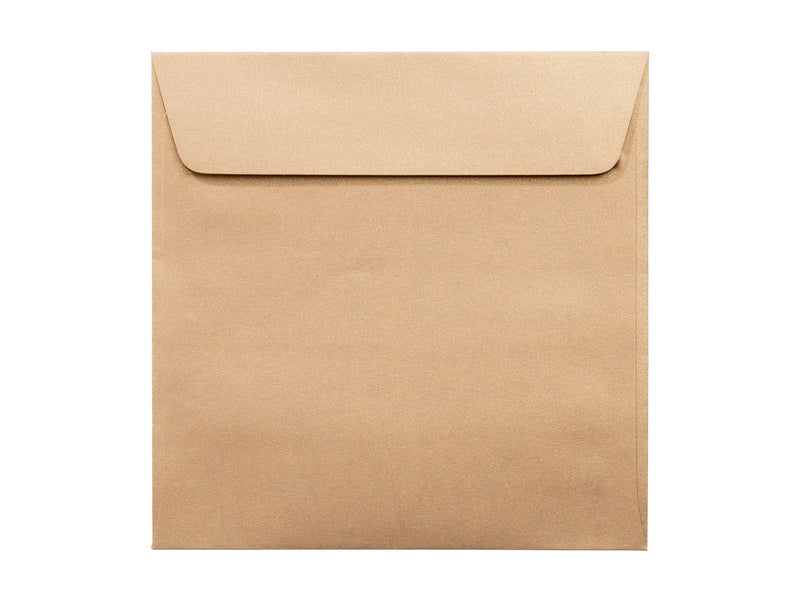 Plic Color Auriu Pătrat 140x140mm Siliconic 25 Buc/Set - Daco