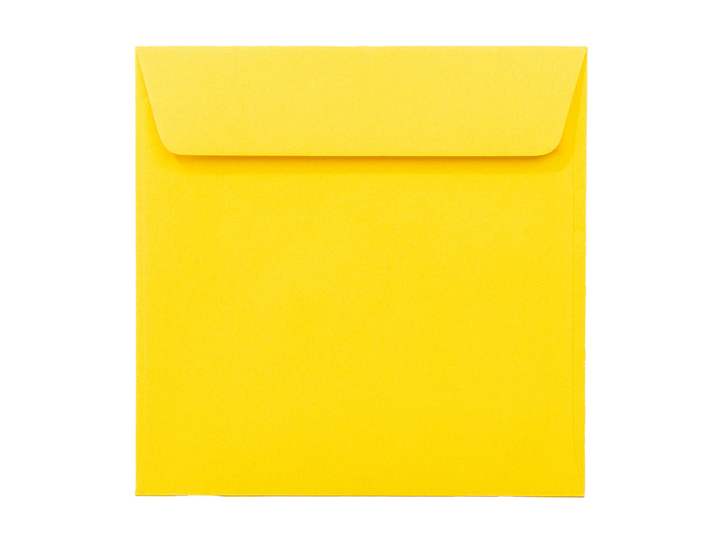 Plic Color Galben Pătrat 140x140mm Siliconic 25 Buc/Set - Daco