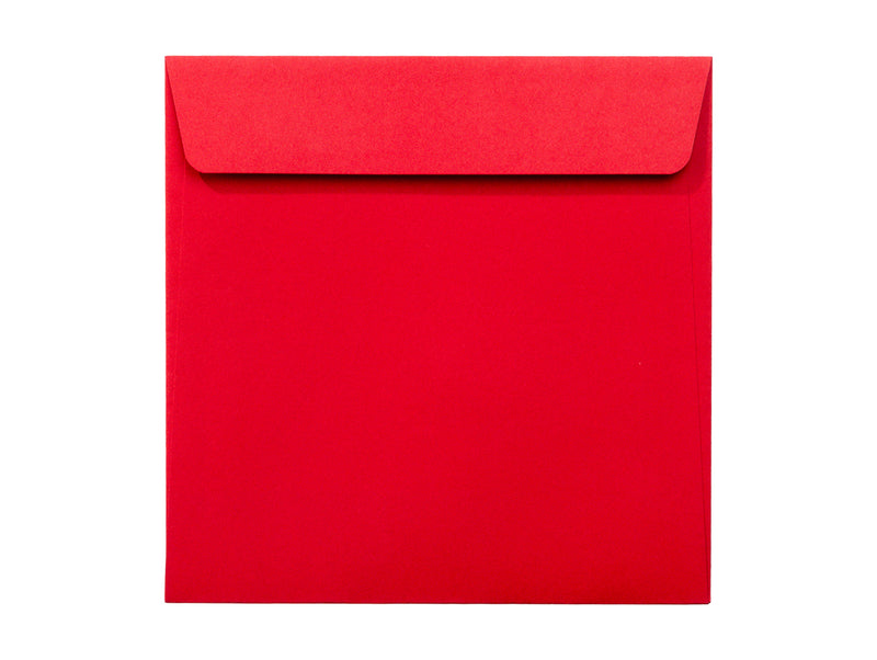 Plic Color Roșu Crăciun Pătrat 140x140mm Siliconic 25 Buc/Set - Daco